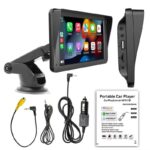 Ecrã tátil universal SWM B5300L 7 polegadas Carplay/Android Auto sem fios Preto - Image 2
