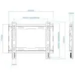 TooQ LP1043F-B Fixo 43" VESA 200x200 mm Preto - Suporte para TV - Image 2