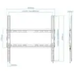 TooQ LP1070F-B Fixo 70" VESA 400x400 mm Preto - Suporte para TV - Image 2