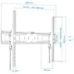 TooQ LP42100T-B inclinável 60"-100" VESA 900x600 mm Preto - Suporte de TV - Image 2