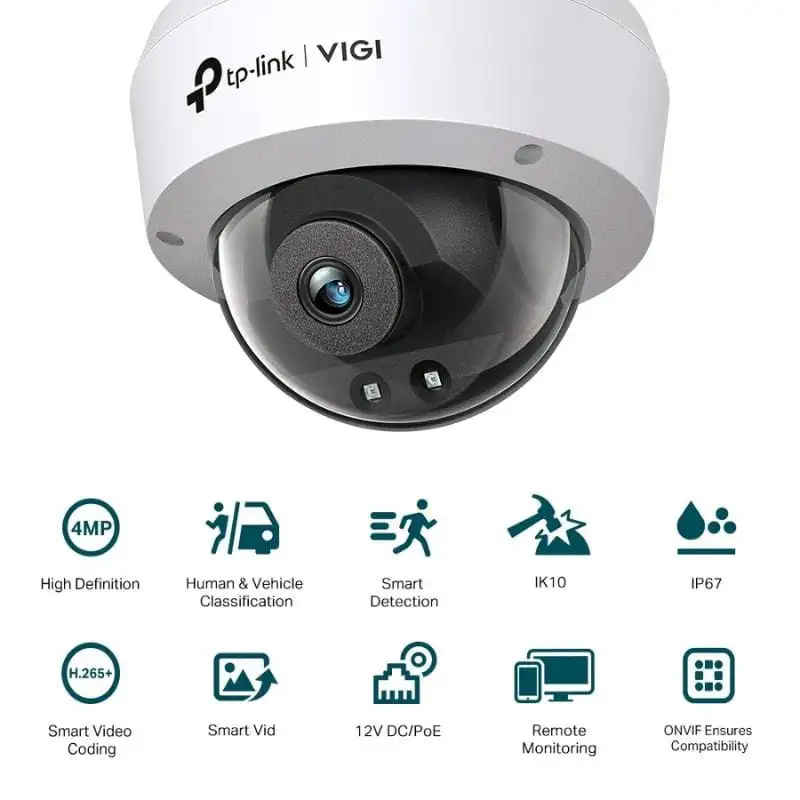TP-Link VIGI C240I 4MP 4mm IR 30m Câmara de segurança IP Interior e exterior Teto/parede - Image 2