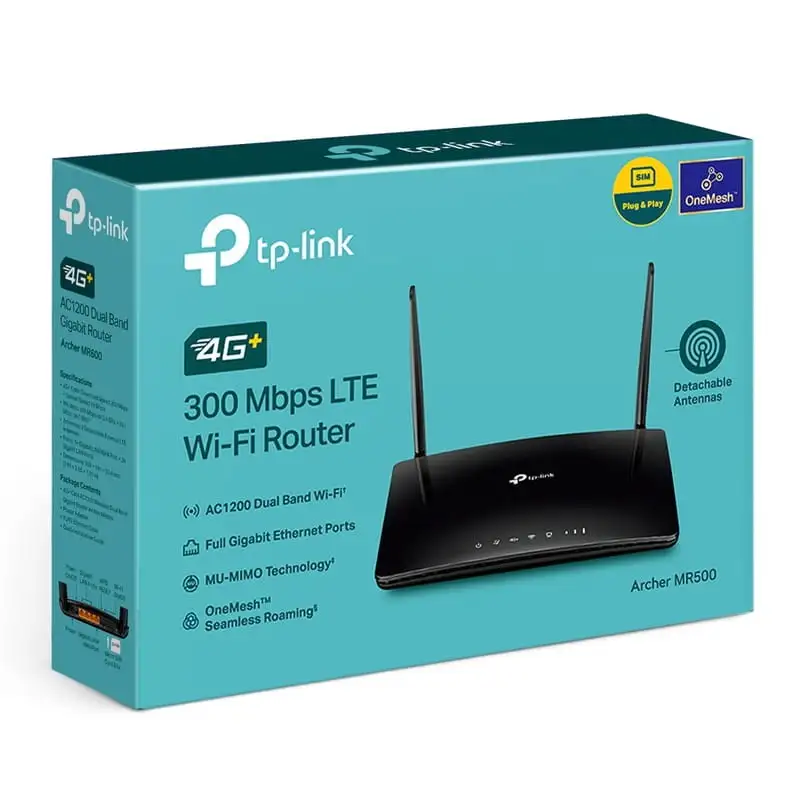 TP-Link Archer MR500 Gigabit Ethernet Wi-Fi 4G+ LTE Preto - Image 2