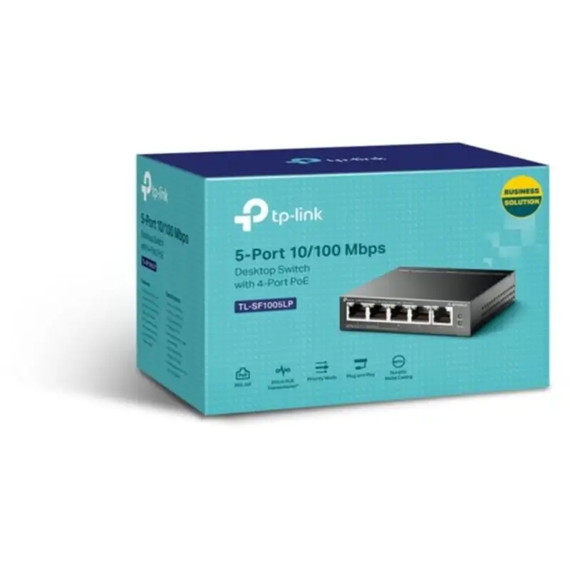 TP-Link TL-SF1005LP PoE Preto - Image 2