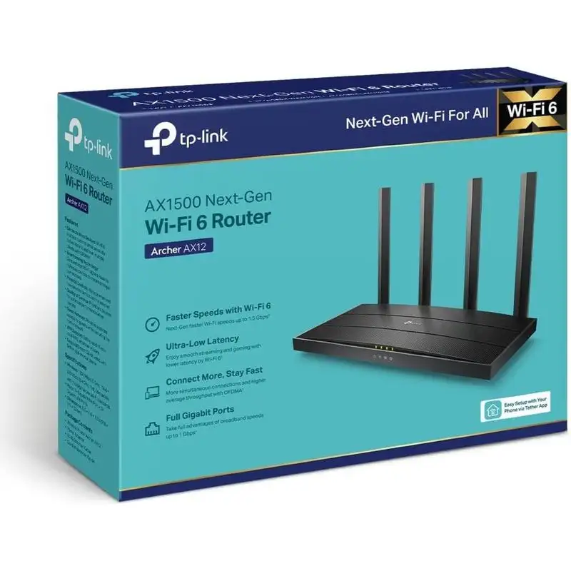 TP-Link Archer AX12 Wi-Fi 6 - Router de banda dupla - Image 2