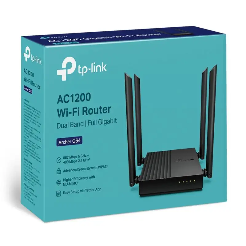 TP-Link Archer C64 Ethernet Wi-Fi Dual Preto - Image 2