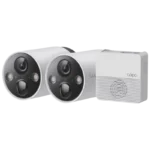 TP-Link Tapo C420S2 2K QHD Cor Visão Noturna IP65 Branco Kit de 2 câmeras de segurança