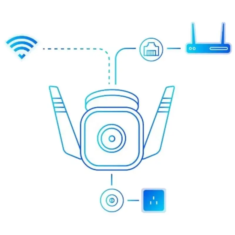 TP-Link TC65 2K Externo WiFi Alarme Branco - Image 2