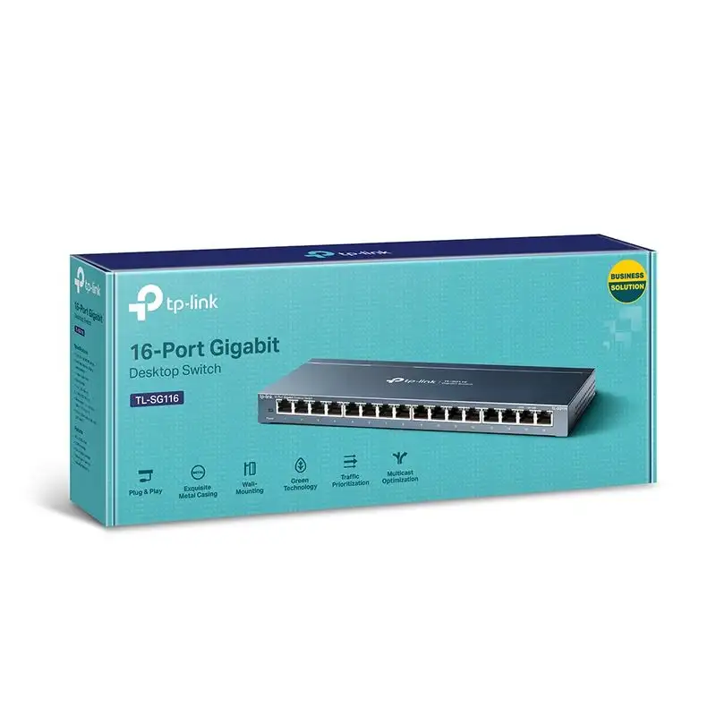 TP-Link TL-SG116 16 portas Gigabit Ethernet Não Gerenciável - Switch - Image 2
