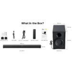 Tribit Soundbar 2.2 200 W, 6 entradas, Bluetooth 5.3 - Image 2