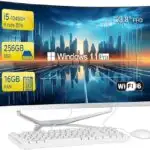 SZTPS-YTJ238 All-in-One 23,8" i5 8 Núcleos, 16 GB RAM, 256 GB SSD, Wi-Fi, Bluetooth, Windows 11 Pro, Teclado e Rato, Preto
