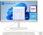 HP All-in-One 22-dg0014 ns PC 21,5" Intel N100 8 GB 256 GB SSD Windows Branco – Teclado QWERTY Português