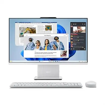 Lenovo Idea Centre AIO i Gen 9 27" FHD, Intel i5, 16 GB RAM, SSD 1 TB, Wi-Fi 6, Windows 11, teclado espanhol, cinzento nuvem - Image 2