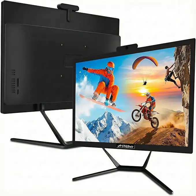 Computador STGsivir All in One 21,5" FHD, Intel i5, 16 GB RAM, 512 GB SSD, Windows 11 Pro, Wi-Fi e Bluetooth, Preto – Desempenho e Design Integrados - Image 2