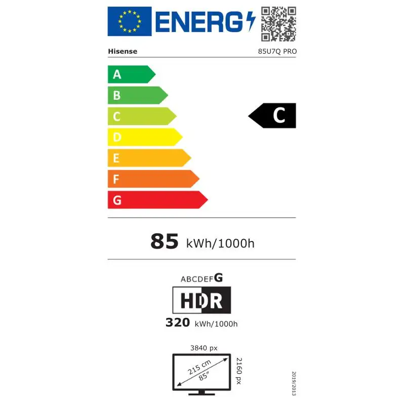 Hisense 85U7Q PRO 85" 4K Ultra HD Smart TV Cinza Carvão - Image 2