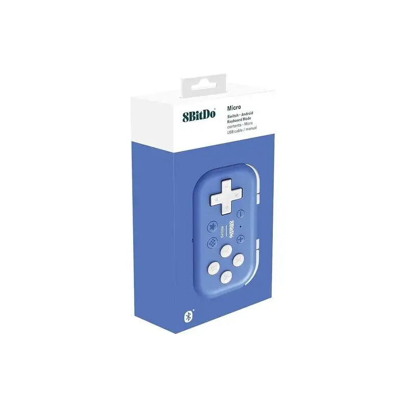 Gamepad 8BitDo Micro Bluetooth Azul – Controlador Nintendo Switch/Android - Image 2