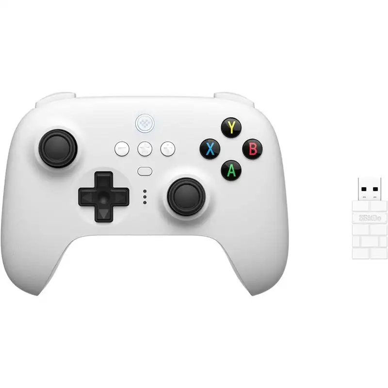 8BitDo Ultimate 2.4G com base de carregamento Branco - Gamepad para PC/Android/Steam - Image 2