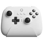 8BitDo Ultimate Bluetooth/2.4G Gamepad com Adaptador + Base de Carregamento Branco - Controlador para Nintendo Switch/Smartphone/PC