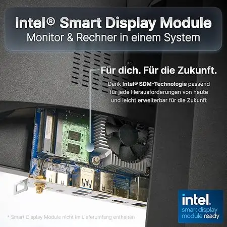 PC All-in-One 24" Intel i3 13ª Geração, 16 GB RAM, 256 GB SSD, Windows 11 Pro, Design Integrado, Alta Conectividade - Image 3