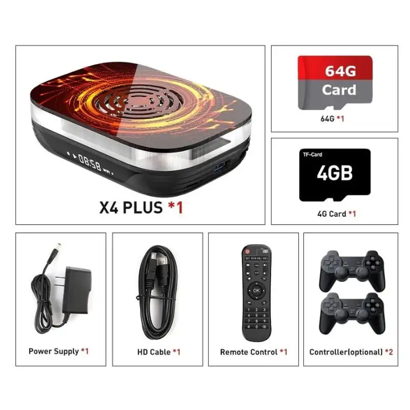 Super Console X4 Plus 4GB/32GB Triple OS + Cartão de 64GB - Image 2
