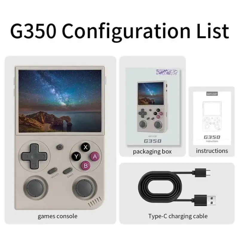 Anbernic G350 1GB/64GB Cinzento - Image 2