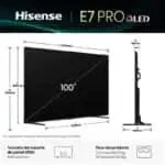 Hisense 100E7Q PRO 100" 4K Ultra HD QLED Smart TV Preto - Televisão - Image 3