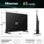 Hisense 32A5Q 32" Full HD QLED Smart TV Preto - Televisão - Image 2