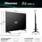 Hisense 50A6Q 50" 4K UHD LED Smart TV Preto - Image 3