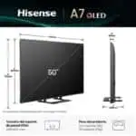 Hisense A7Q 50A7Q 50" 4K UHD LED Smart TV Preto - Image 3