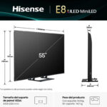 Hisense 55E8Q 55" 4K UHD LED Smart TV Cinza - Image 3