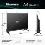 Hisense 32 32A4Q HD LED SmartTV WiFi - Image 3