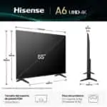 Hisense 55A6Q 55" 4K Ultra HD Smart TV Wifi Preto - Image 3