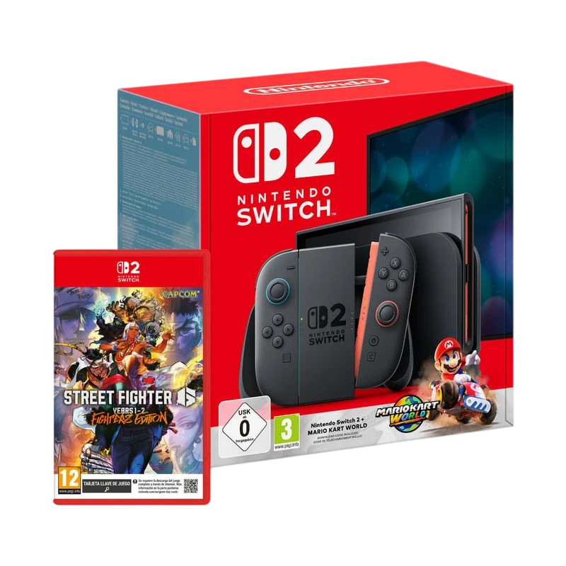 Nintendo Switch 2 + Mario Kart World + Street Fighter 6 Years 1-2 Fighters Edition - Image 1