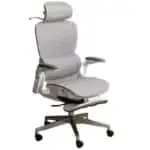 Powerbasic Cadeira de Escritório Ergonómica Elvas Cinzenta