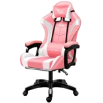 Cadeira Gaming PowerGaming Branco/Rosa