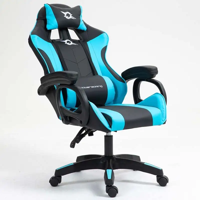 PowerGaming Cadeira altifalante massagem Preto+Azul - Image 2