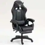 PowerGaming Cadeira 7 pontos Massagem Apoio para pés Preto - Image 3