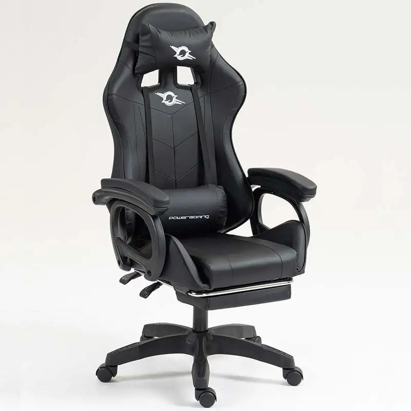 PowerGaming Cadeira 7 pontos Massagem Apoio para pés Preto - Image 3