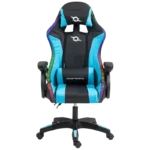 PowerGaming LED RGB Cadeira Preto+Azul