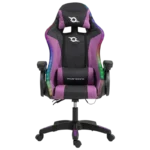 PowerGaming LED RGB Cadeira Preta+Lilás