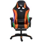 PowerGaming Cadeira apoio para pés Preto+Laranja