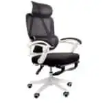 Cadeira de Escritório Ergonómica Powerbasics Confort T20 Preto com Rodas e Apoio para os pés