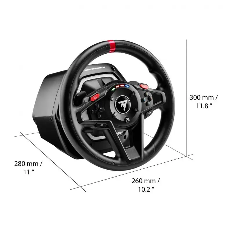 Thrustmaster T128 Volante USB Preto + Pedais Analógicos PC, Xbox, Xbox One - Image 2
