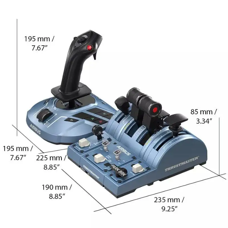 Thrustmaster TCA Captain Pack X Airbus Edition - Joystick/Alavanca de controlo lateral + quadrante de aceleração Analógico PC, Xbox - Image 2