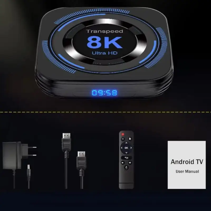 Transspeed 8K H618 4GB/32GB Dual Wifi Android 12 Preto - Android TV - Image 2