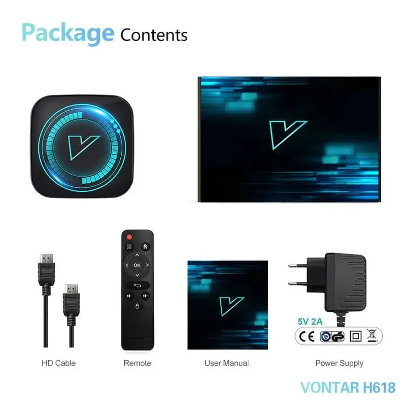 Vontar H618 4GB/32GB 4K Android 12.0 - Android TV - Image 2