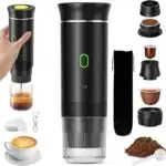 Máquina de Café Expresso Portátil 3 em 1 Sem Fio, Uso com Cápsulas e Café em Pó para Viagens e Acampamentos